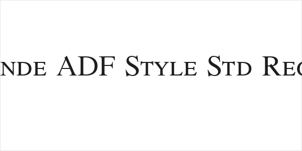 Romande ADF Style Std Regular Logo