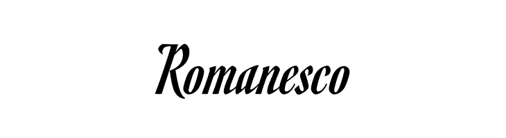 Romanesco  font caratteri gratis