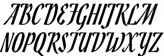 Romanesco Font Litere mari