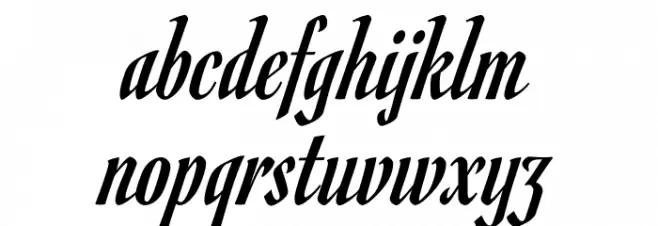 Romanesco Font LOWERCASE