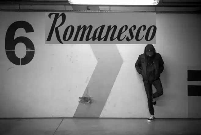 Romanesco Font examples