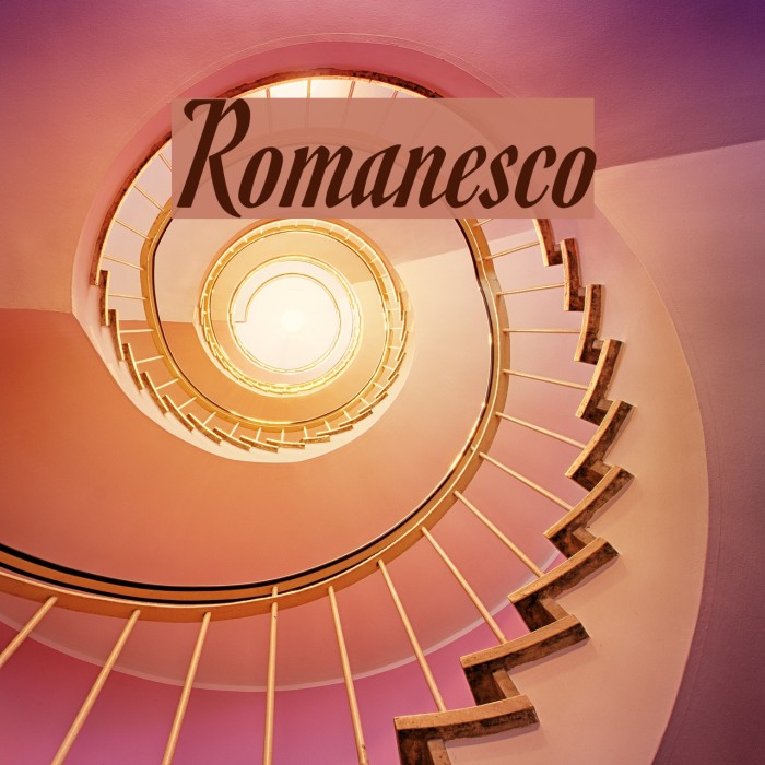 Romanesco Font examples