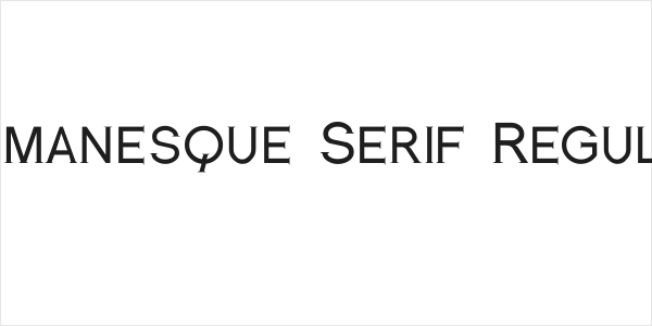 Romanesque Serif Regular Logo