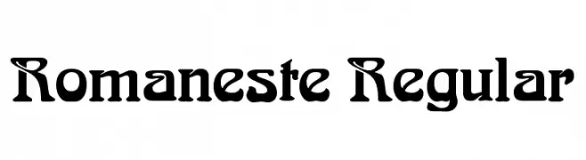 Romaneste Regular  baixar fontes gratis