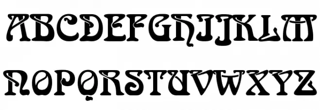 Romaneste Regular フォント 大文字