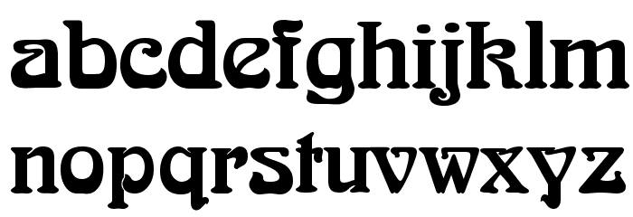 Romaneste Regular Font LOWERCASE