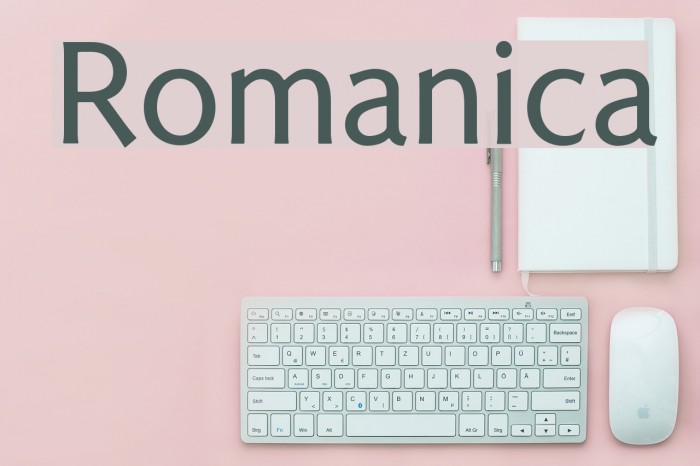 Romanica Font examples