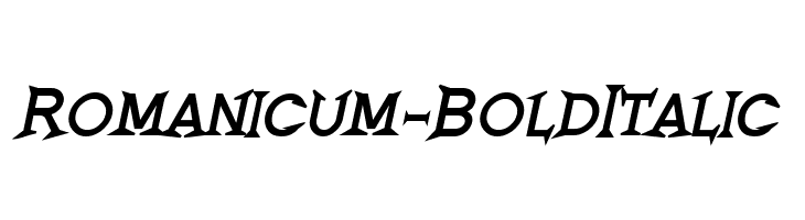 Romanicum-BoldItalic Fuentes
