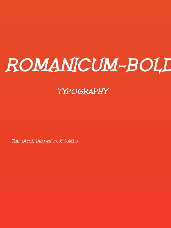 Romanicum-BoldItalic Poster