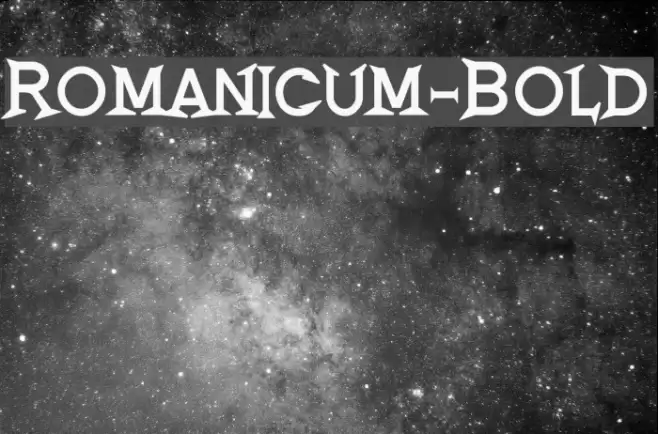 Romanicum-Bold Font examples