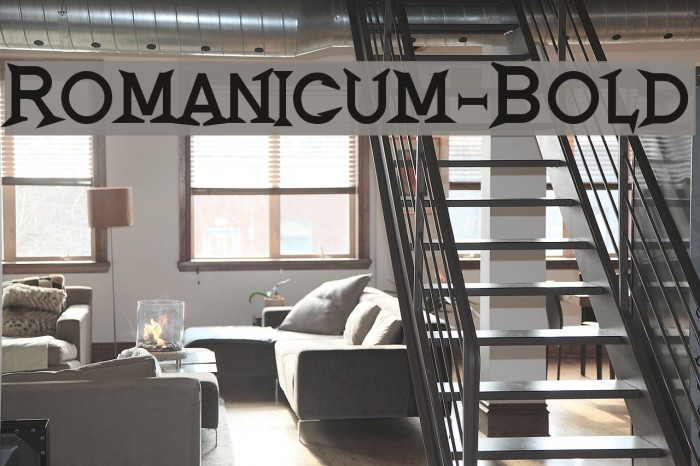 Romanicum-Bold Font examples