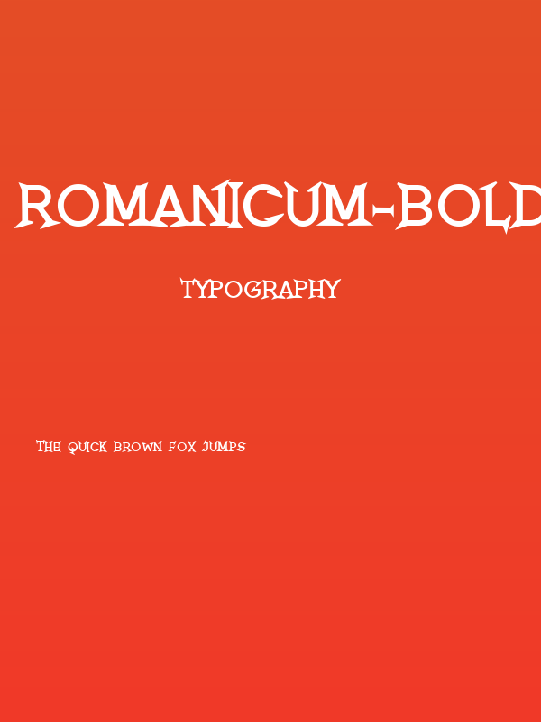 Romanicum-Bold Poster