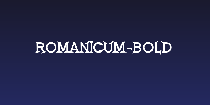 Romanicum-Bold Social Header