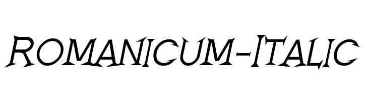 Romanicum-Italic  नि: शुल्क फ़ॉन्ट्स डाउनलोड