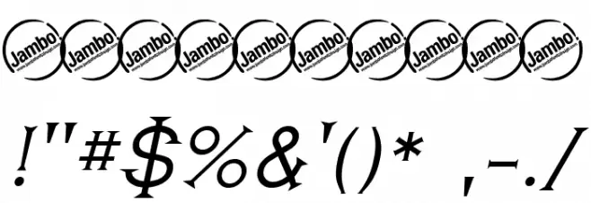 Romanicum-Italic Font OTHER CHARS