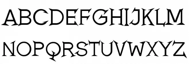 Romanicum 字体 大写