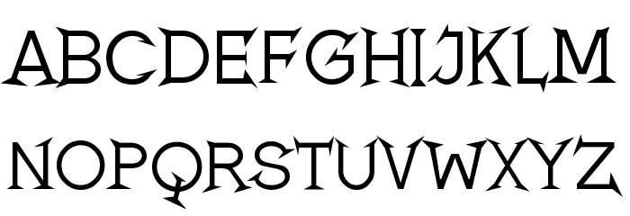 Romanicum Font LOWERCASE