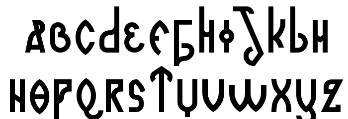 Romanjo-Regular Font LOWERCASE