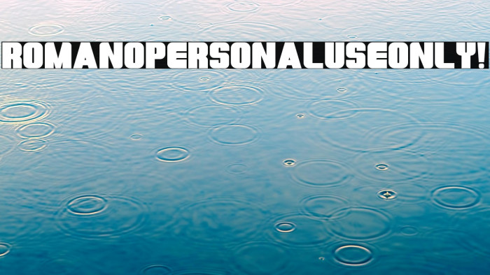 Romano PERSONAL USE ONLY! Example 1