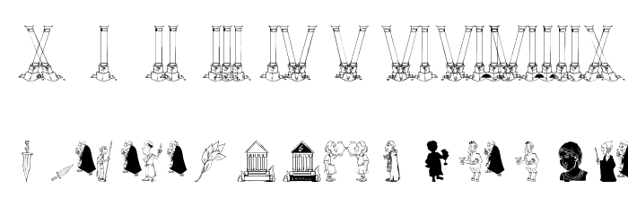 RomansAntePortas Font OTHER CHARS