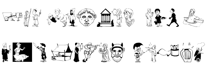 RomansAntePortas Font LOWERCASE