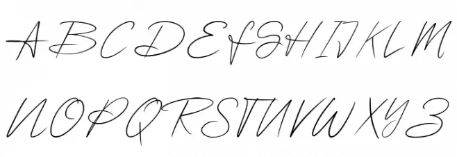 Romansa Schriftart Groß