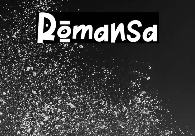 Romansa Font examples