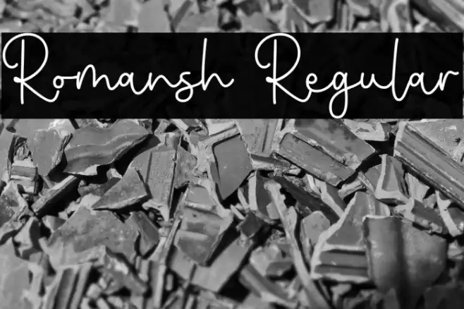 Romansh Regular Font examples