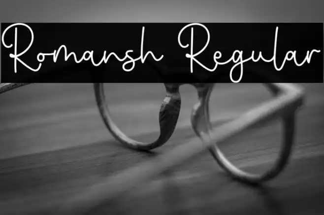 Romansh Regular Font examples