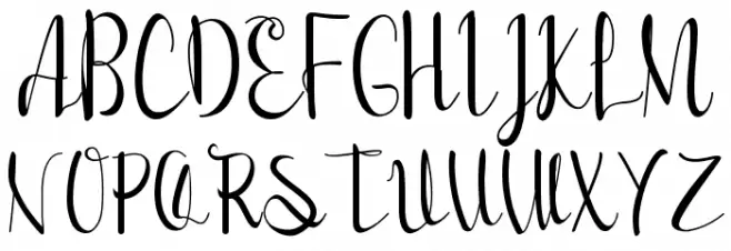 Romansha Schriftart Groß