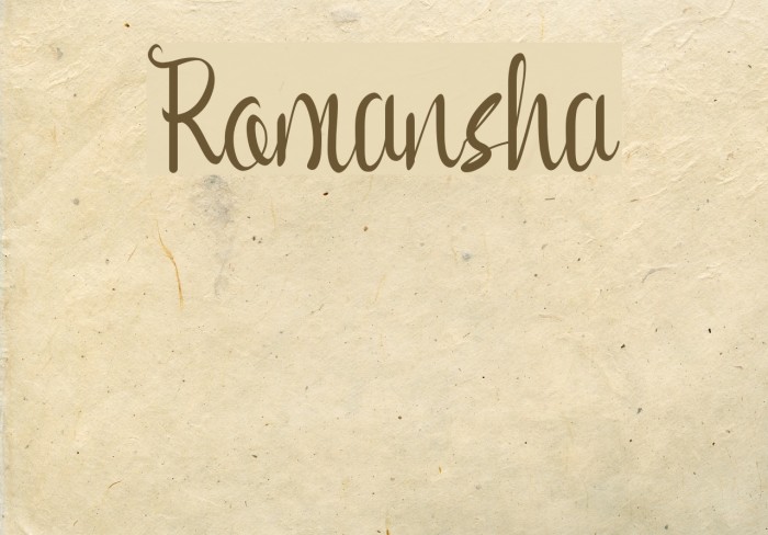Romansha Example 1