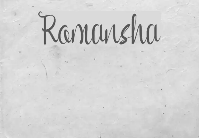 Romansha Font examples