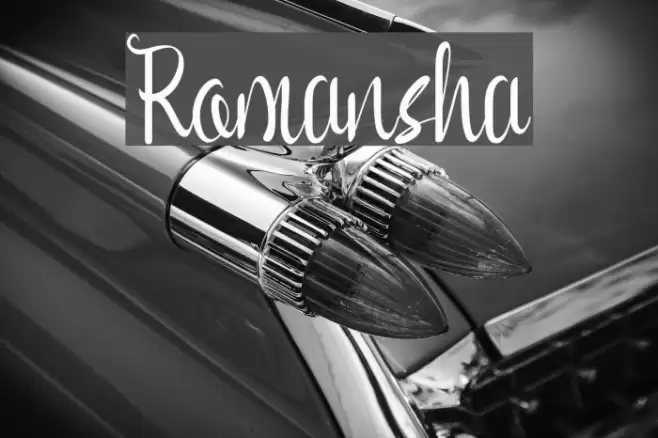 Romansha Font examples