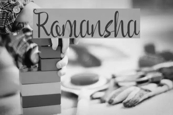 Romansha Font examples