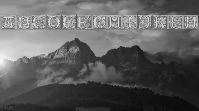 Romant Font examples