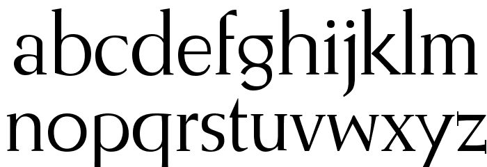 Romantha Font LOWERCASE
