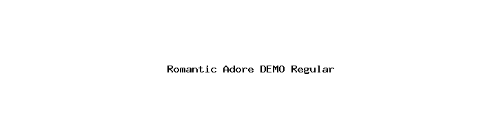 Romantic Adore DEMO Regular  baixar fontes gratis