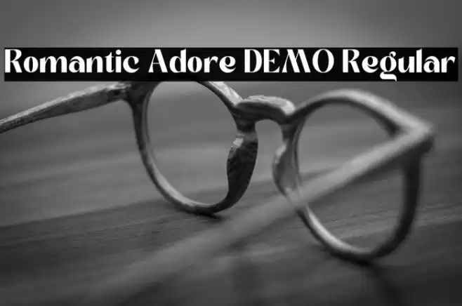 Romantic Adore DEMO Regular フォント examples