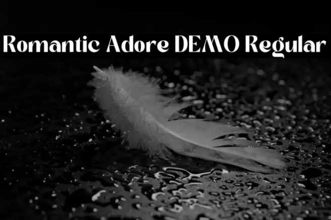 Romantic Adore DEMO Regular フォント examples