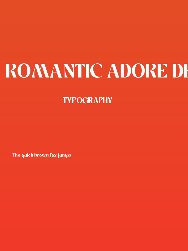 Romantic Adore DEMO Regular Poster