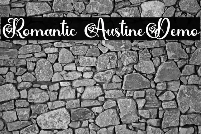 Romantic AustineDemo Font examples