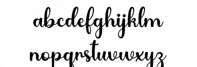 Romantic AustineDemo フォント 小文字