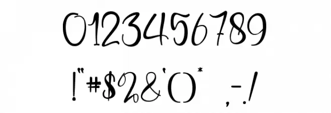 Romantic Blossom - personal use Font OTHER CHARS