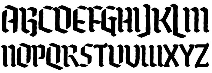 Romantic Chemicals Font LOWERCASE