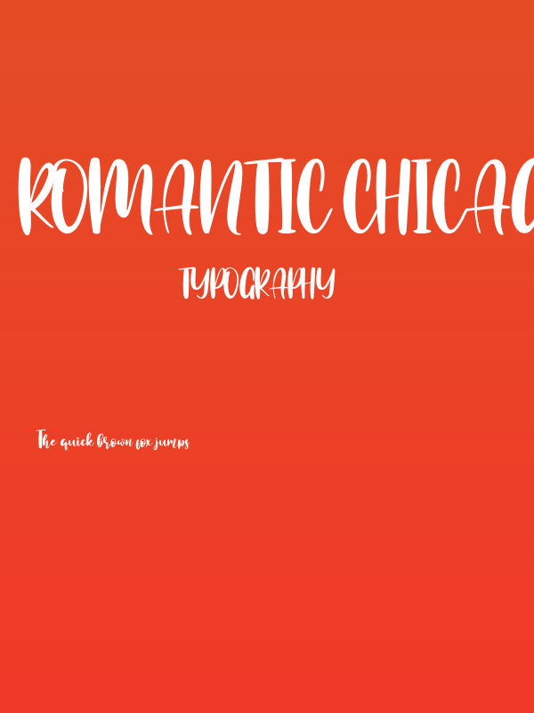 Romantic Chicago Poster