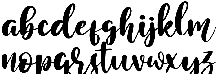 Romantic Chicago Font LOWERCASE
