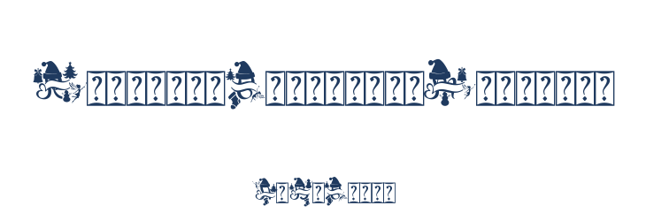 Romantic Christmas Monogram Font Preview