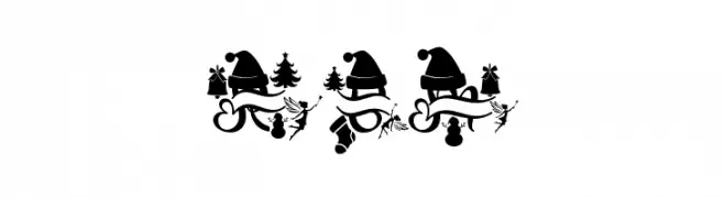 Romantic Christmas Monogram 免费字体下载