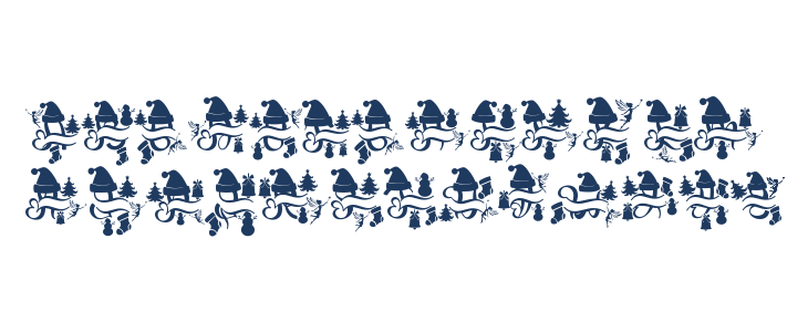 Romantic Christmas Monogram Uppercase