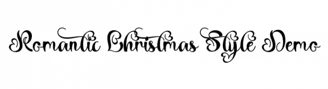 Romantic Christmas Style Demo 免费字体下载